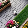 Chic Crate-Plastic Interlocking Decking Tiles – 44Pcs | 12x12in Waterproof | Pool/Backyard | Dark Gray - 3 of 4