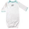 Luvable Friends Baby Cotton Gowns, Elephant, Preemie/Newborn - 3 of 4