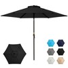Outdoor Patio Umbrella, Patio Umbrella, Market Umbrella, Luxury Metal Pole Umbrella,Black - 2 of 4