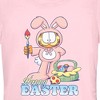 Juniors Womens Garfield Happy Easter Bunny Ears Cat T-Shirt - 2 of 4