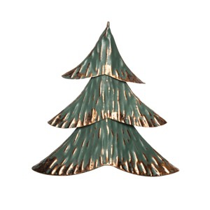 Gallerie II Small Green & Metal Tree Figurine - 1 of 3
