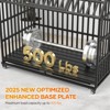 Assark 52" Heavy-Duty Dog Crate, Escape-Proof Steel Kennel with Wheels & Removable Tray, Double Door Indoor Cage for Large Dogs - 3 of 4