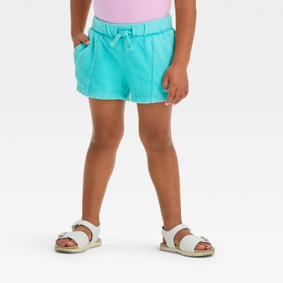 Image of Toddler Girls' Shorts - Cat & Jack™ Turquoise Green 12M