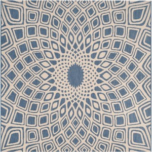 Courtyard CY6616 UV & Stain Resistant Non-Shedding Power Loomed Indoor/Outdoor Rugs - Safavieh - 1 of 4