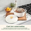 Cuisinart 5qt Earth and Essence Cast Iron Casserole Rosemary and Thyme Matte White - 3 of 4