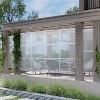 Wooakway 47" x 72" Black Metal Garden Trellis Privacy Screen Indoor Outdoor Room Divider Lattice Panel - 4 of 4