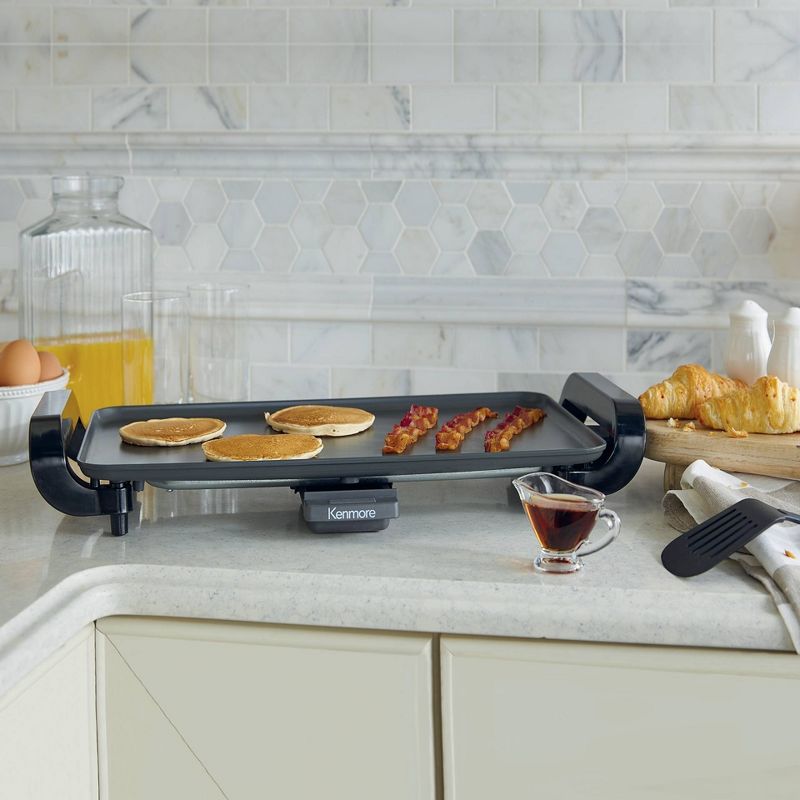 Kenmore Non-Stick Electric Griddle with Removable Drip Tray, 10&#34;x18&#34;, 4 of 7