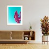 Amanti Art Magenta Pink Saguaro by Tom Windeknecht Wood Framed Wall Art Print - 4 of 4