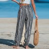 Women's Geometric Tassel Tie Tapered Leg Pants -Cupshe - 4 of 4