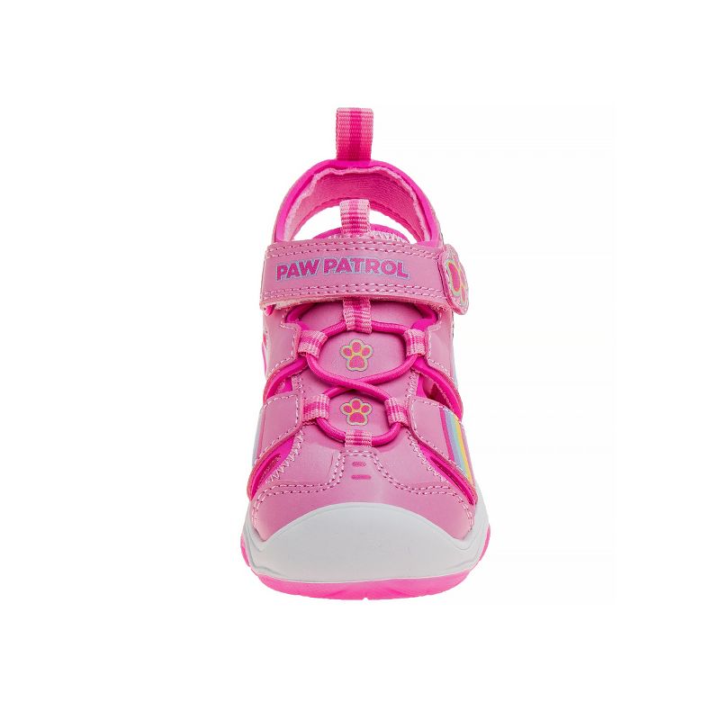 Paw Patrol Everest Skye Light up Summer Sandals - Hook&Loop Adjustable Strap Closed Toe Sandal Water Shoe - Pink (sizes 6-12 Toddler / Little Kid), 4 of 9