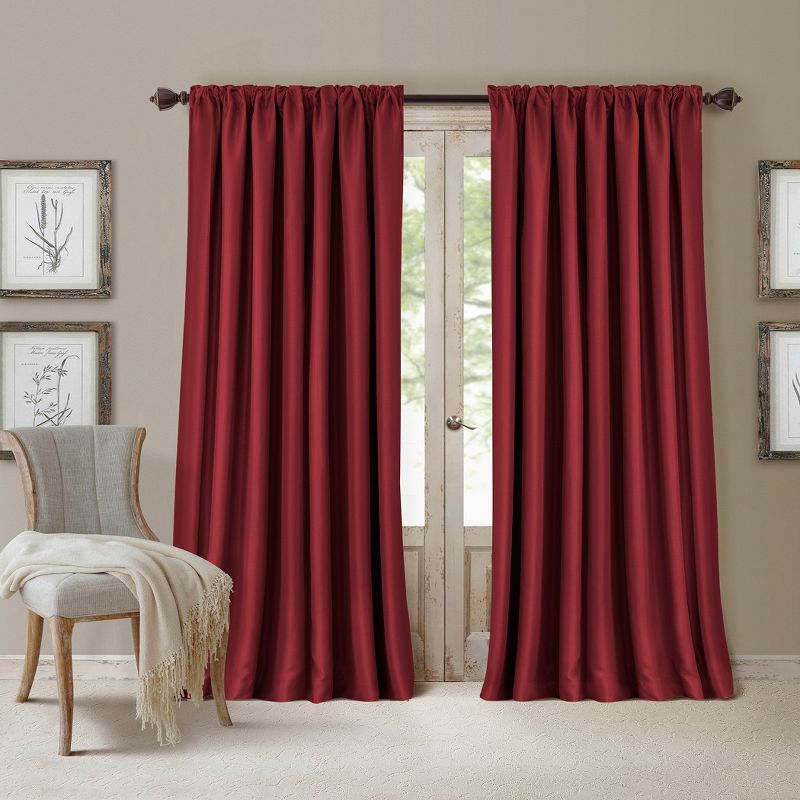 All Seasons Single Blackout Window Curtain Panel - Elrene Home Fashions, 1 of 7