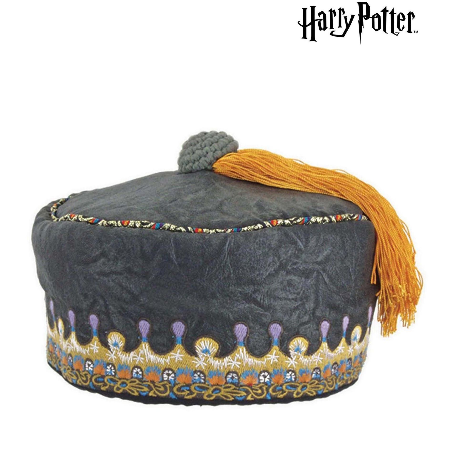 HalloweenCostumes.com One Size Fits Most  Men  Harry Potter Dumbledore Costume Tassel Hat,  Orange/Gray