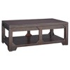 Rogness Coffee Table with Lift Top Rustic Brown - Signature Design by Ashley: Pine Wood, Distressed Finish, Storage Shelf - 2 of 4