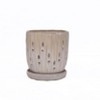 Wooakway 7" Dia Outdoor Indoor Ceramic Planter Pot Decorative Planter with Drainage Hole Patio Flower Pot - 2 of 4