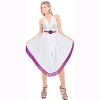 LA LEELA Swimsuit Cover Up Long Women's Summer Pool Beach Wrap Skirt Swimwear Bikini Cover-ups Dress for Women One Size Purple, Solid - 2 of 4