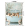 Amanti Art Blue Lagoon Lion Cubs by Niky Rahner Framed Canvas Wall Art - 3 of 4