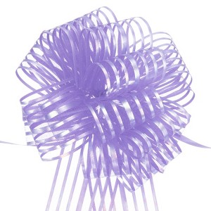 Unique Bargains Bright Metallic Gift Wrapping Large Pull Bow Ribbon for Wedding 5 Pcs - 1 of 4