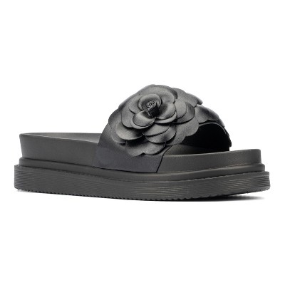 New York & Company Women's Camilia Flower Slide