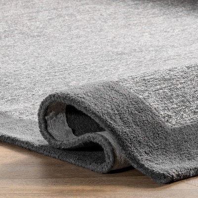 Elegant 5'x8' Hand-Tufted Wool Area Rug in Timeless Gray