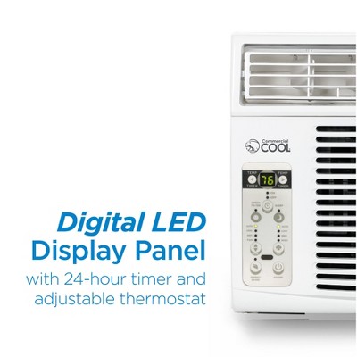 Commercial Cool 10000 BTU White Window Air Conditioner with Remote
