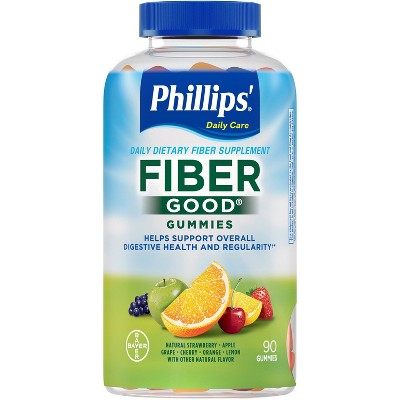 Phillips' Fiber Good Fiber Supplement Gummies - Mixed Fruit - 90ct