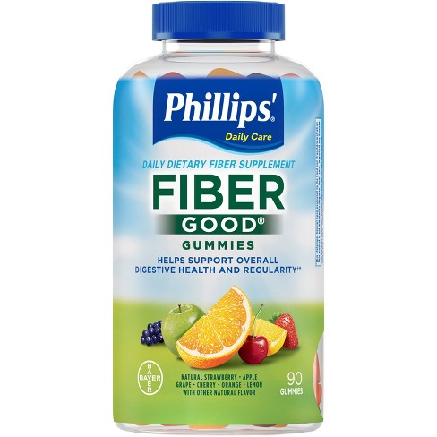 Phillips' Fiber Good Fiber Supplement Gummies - Mixed Fruit - 90ct - image 1 of 4