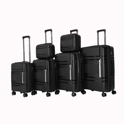 BEAFUP 6-Piece Hard Shell Lightweight Luggage Set with Spinner Wheels and TSA Lock , Expandable, Carry-On Luggage with Password Lock