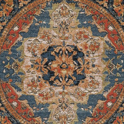 navy blue and rust red