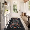 Washable Non-Slip Low Pile Floral Area Rug, Stain-Resistant Soft Indoor Carpet for Living Room, Bedroom, Nursery & Dining Room - 4 of 4
