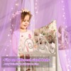 YEERSWAG Elegant Princess Bed Canopy Bed Curtain Nets with Luminous Stars Lights For Single to King Size - 2 of 4