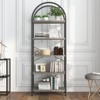 CuisinSmart 5-Tier Arched Open Display Racks, Industrial Freestanding Bookshelves, Tall Storage Rack Organizer for Bedroom Living Room Office - 2 of 4