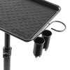 Saloniture Rolling Salon Aluminum Instrument Tray - Portable Hair Stylist Trolley with Accessory Caddy and Mat - 4 of 4