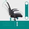 FONTOI Task and Office Chairs, Office Chair with Movable Armrests, Swivel Task Chair for Home Office, Black, 25.2"*41.5"*25.2" - 3 of 4