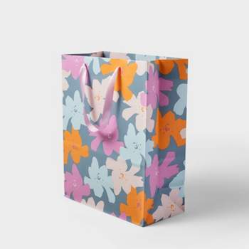 Leinuosen 2 Pcs 70 Inches Jumbo Gift Bag Large Pink Floral Gift
