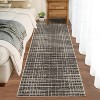Modern Striped Washable Area Rug - Soft Stain Resistant Indoor Carpet with Non-Slip Backing, Low Pile Floor Cover for Living Room Dining Room Office - 3 of 4