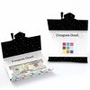 Big Dot of Happiness Hats Off Grad - Graduation Party Money and Gift Card Holder - Set of 8 - 2 of 4