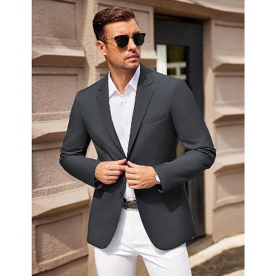 COOFANDY Men Casual Blazer Sport Coats Slim Fit Lightweight Business Two Button Suit Jackets
