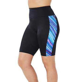 Calypsa - Long Bike Swim Shorts - Dark Jade - Small : Target
