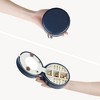 Unique Bargains Portable PU Leather Mini Round Travel Jewelry Box with Mirror - 4 of 4