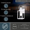 VAXCEL Medinah White Motion Sensor Dusk to Dawn Outdoor Wall Light Clear Glass - 2 of 4