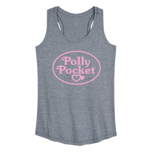 Women's - Polly Pocket - Polly Pocket Pink Logo Graphic Racerback Tank - 1 of 4