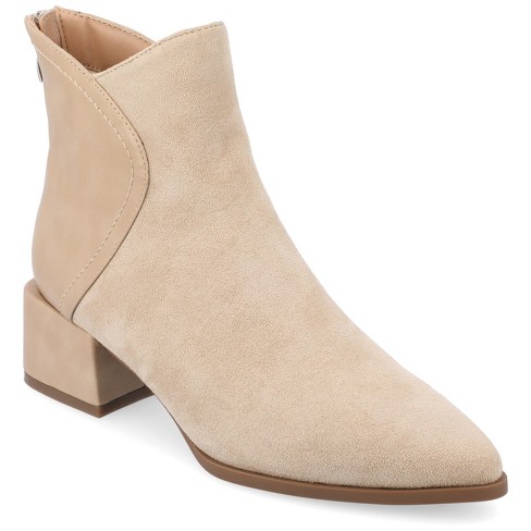 Wide width chunky hot sale heel booties