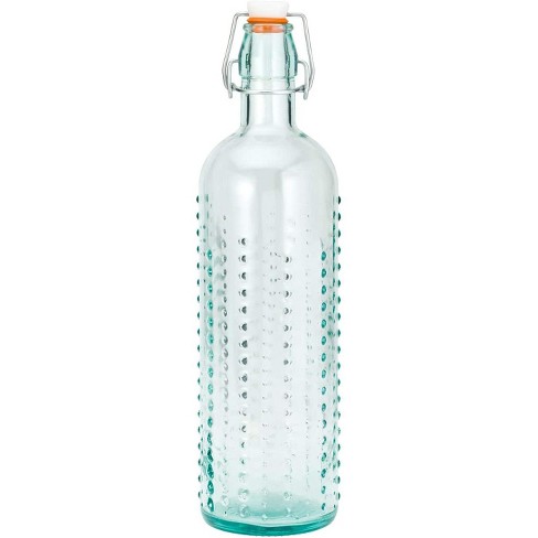 Joyjolt Spring Glass Water Bottles With Stainless Steel Cap - 18 Oz - Set  Of 6 : Target
