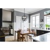 Elegant Lighting Wallace 3 light Matte Black Pendant - 2 of 4