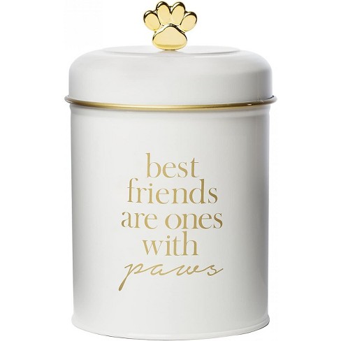 Amici Pet Stella Metal Treats Storage Canister Cylindrical Shape