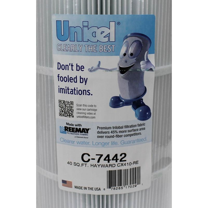 Unicel C-7442 40 Square Foot Media Replacement Pool Filter Cartridge with 120 Pleats, Compatible with Hayward Pool Products, 3 of 7