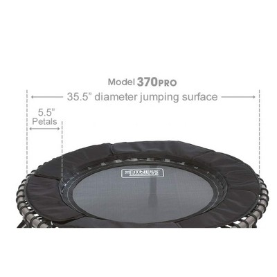 Black Round Heavy Duty Fitness Trampoline with Enclosure