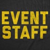Mens Funny T Shirts Event Staff Sarcastic Venue Graphic Novelty Tee For Men - Crazy Dog Men's T Shirt Black S - 2 of 4