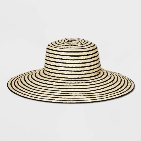 Elegant Wide Brim Straw Hat - Large and X-Large Size Women's Hats Tan / Large (59 cm)