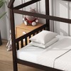 Sapphtopaz House Bed Frame for Kid Platform Bed with Wood Fence Frame for Kids Bedroom, Playroom, Nursery - 4 of 4